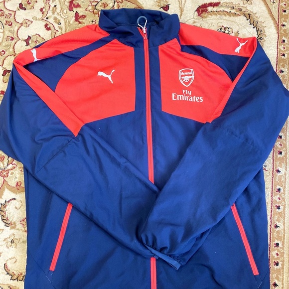 Puma Arsenal Blue and Red Jacket - Picture 1 of 8